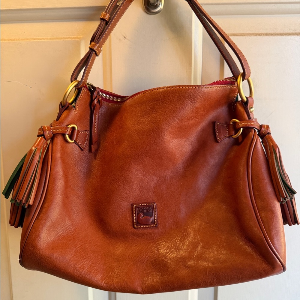 Dooney & Bourke Tan Leather Hobo Bag